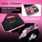 Pink Power Electric Fabric Scissors Box Cutter for Crafts, Sewing, Cardboard, Carpet, & Scrapbooking - Heavy Duty Professional Cutting Tool - Pink Cordless Electric Scissors Fabric Cutter w/ Storage Case
